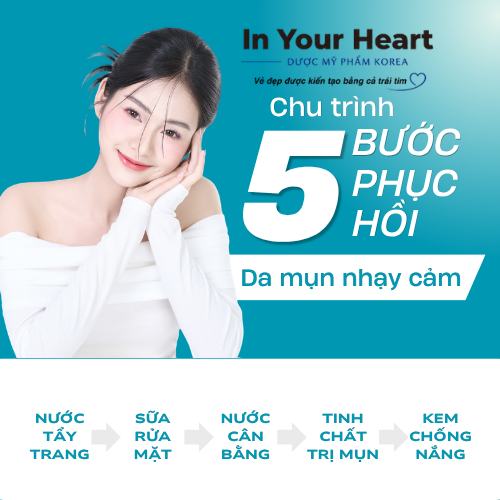 Chu trình 5 bước phục hồi da mụn nhạy cảm hiệu quả và an toàn